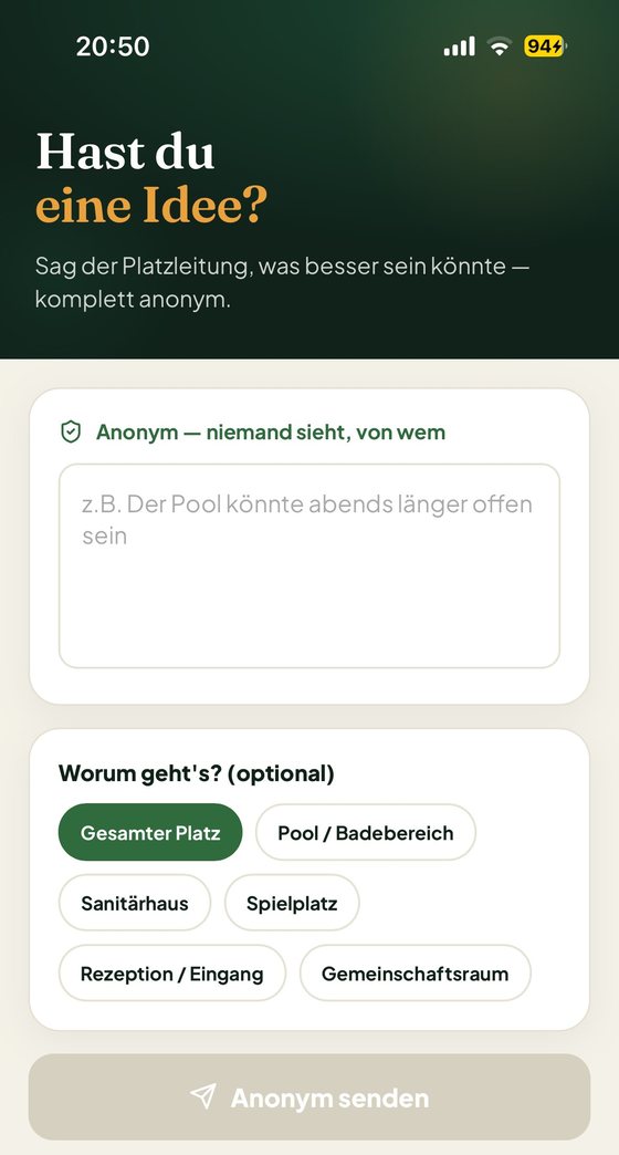 Anonyme Wünsche äußern